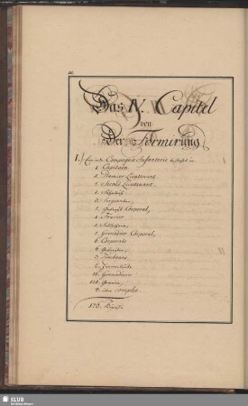 IV. Capitel von Der Formirung