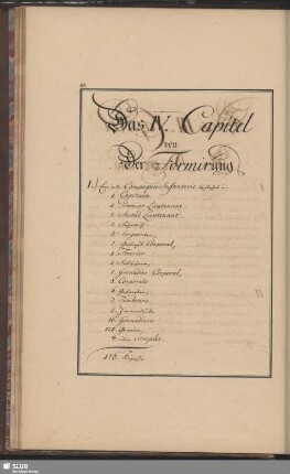 IV. Capitel von Der Formirung