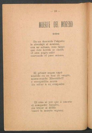 Muerte del moreno