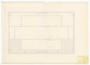 Hochschulbibliothek, Karlsruhe Neubau: Draufsicht Maschinenräume, 1:50