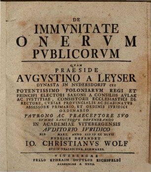 De immunitate onerum publicorum