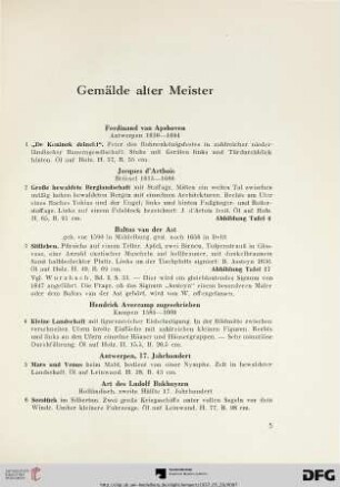 Gemälde alter Meister (Nr. 1-147)