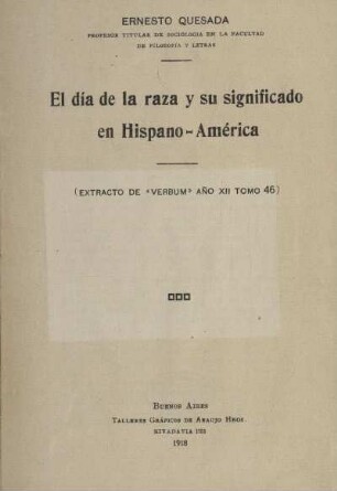 El día de la raza y su significado en Hispano-América
