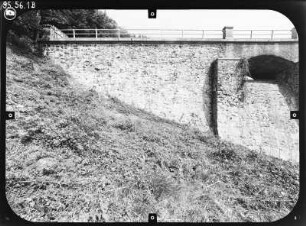 Neustadt/Harz. Talsperre Neustadt (1904-1905). Staumauer. Luftseite (Teilansicht)