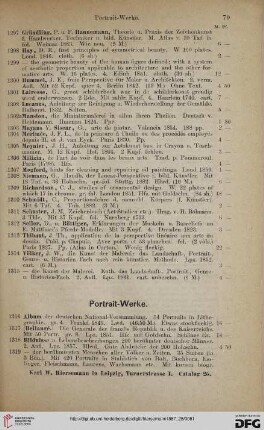 Portrait-Werke (Nr. 1316 - 1346)