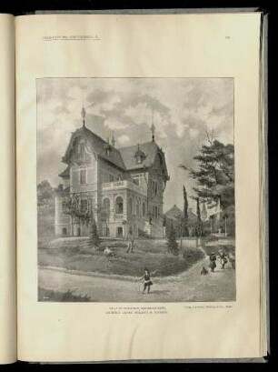Villa in Budapest, Széchenyi-Berg. Architekt: Alfred Wellisch.