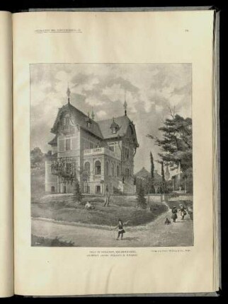 Villa in Budapest, Széchenyi-Berg. Architekt: Alfred Wellisch.
