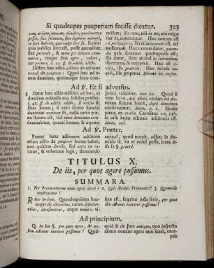 Titulus X. De iis, per quos agere possumus