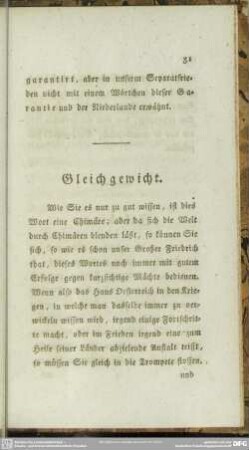 Gleichgewicht