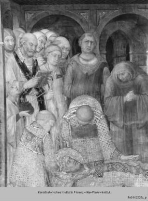 Kapellenausmalung : Martinsszenen : Tod des Heiligen