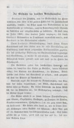 86-114 Zur Geschichte des deutschen Volksschulwesens