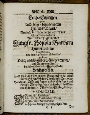 Leich-Cypressen [...]
