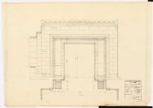 Schloss Posen, Posen Umbau: Halle V Wandansicht 1:20