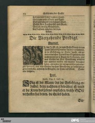 Die Vierzehende Predigt.
