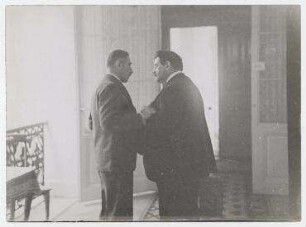 Lausanner Abrüstungskonferenz, Édouard Herriot und Franz von Papen im Hotel Beau Rivage. links: Franz von Papen, rechts: Édouard Herriot