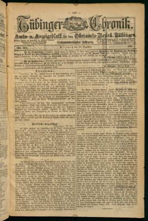 28. Dezember (Nro. 303) - 31. Dezember (Nro. 306)