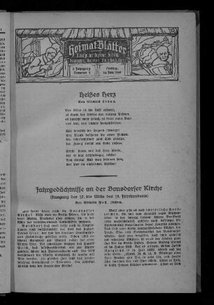 Heimat-Blätter. 1925-1938