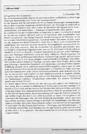 Offener Brief