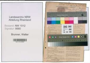 Entnazifizierung Walter Brunner , geb. 09.09.1906 (Obergerichtsvollzieher)