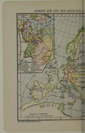 Europa zur Zeit der höchsten Machtentfaltung Frankreichs 1812
