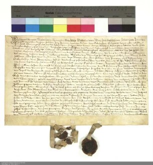 Revers Michaels von Sternberg zu Milz und weiterer namentlich genannter Personen bezüglich der Belehnung mit einem Teil des Schlosses Poppenhausen durch Balthasar [von Dernbach], Abt von Fulda