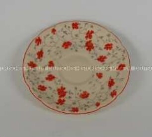 Service Arzberg 1840 Europa Rotblüte - Untertasse