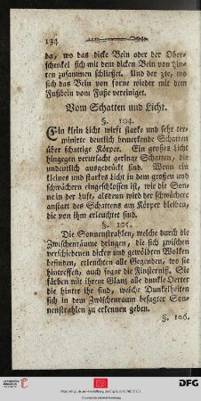 Vom Schatten und Licht