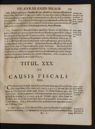 Titul. XXX. De Causis Fiscalibus.