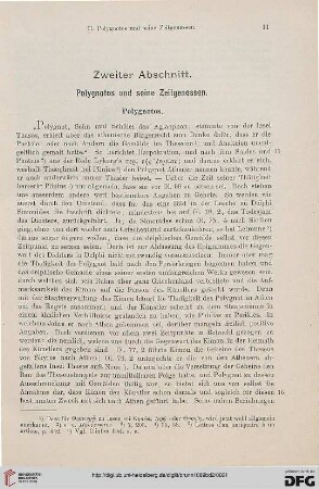 Zweiter Abschnitt: Polygnotos und seine Zeitgenossen