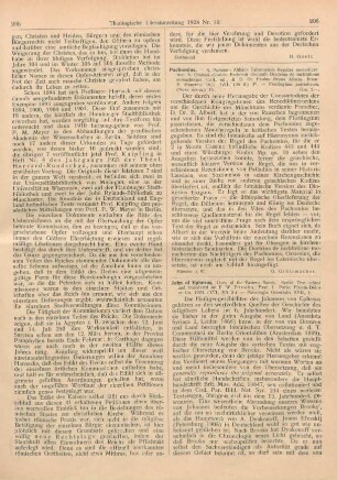 206-207 [Rezension] Brooks, E. W. (Ed.), John of Ephesus, Lives of the Eastern Saints. Fasc. 1