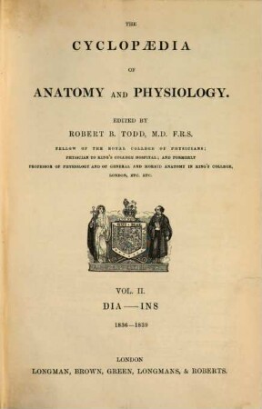 The Cyclopaedia of Anatomy and Physiology, 2. Dia - Inse. - 1836 - 1839