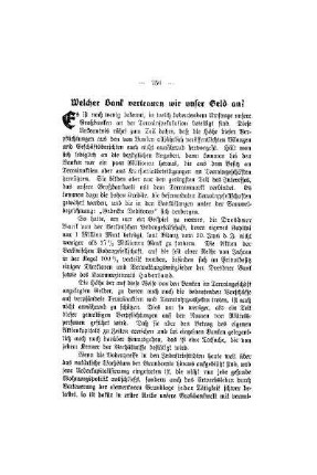 Welcher Bank vertrauen wir unser Geld an!