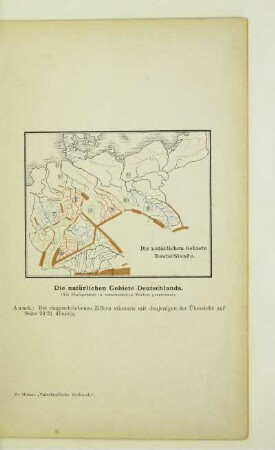 Die natürlichen Gebiete Deutschlands