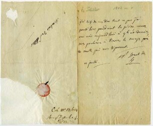 Korrespondenz von Anne Louise Germaine Staël-Holstein an Friedrich Schiller