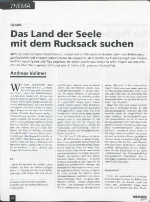 Island: Das Land der Seele mit dem Rucksack suchen