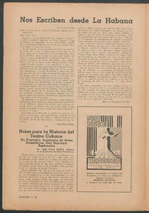 Nos Escriben desde La Habana