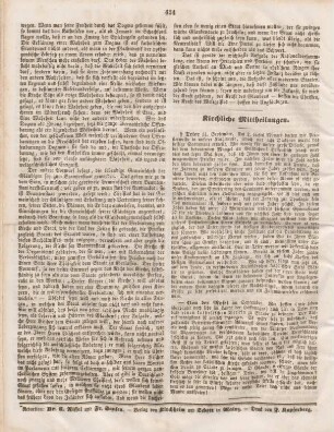 424 Kirchliche Mittheilungen