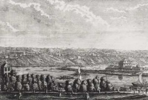 Ansicht der Loschwitzer Weinberge vom Linckschen Bade