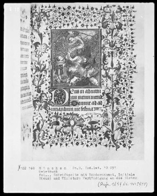Gebetbuch mit lateinischem und französischem Text — Verkündigung an die Hirten
