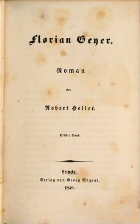 Florian Geyer : Roman. 3