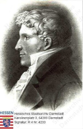 Moller, Georg Dr. phil. h. c. (1784-1852) / Porträt im Profil, Brustbild
