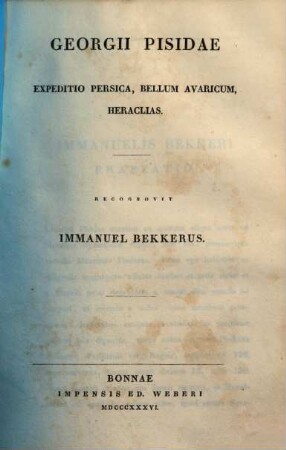 Georgii Pisidae Expeditio persica bellum avaricum, Heraclias