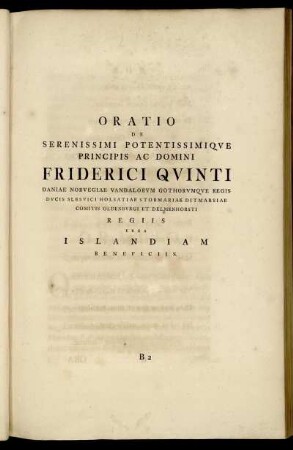 Oratio De Serenissimi Potentissimique Principis Ac Domini Friderici Quinti ...