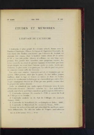 Études Et Mémoires.