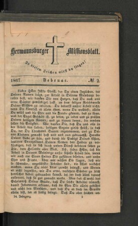 No. 2. Februar. 1867.