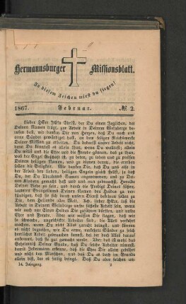 No. 2. Februar. 1867.