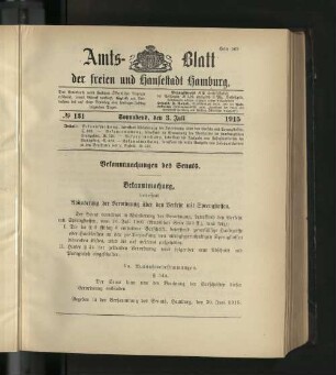 No. 131, 3. Juli 1915