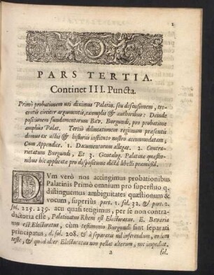 Continet III. Puncta.