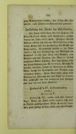 Heinrich's IV. Lebensende