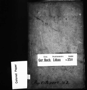 Hypothekenbuch von Oelsa (bei Löbau)